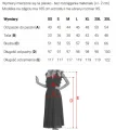 700-1 Rozkloszowana sukienka midi z kopertowym dekoltem i transparentnymi rękawami - czarna-13 12133 