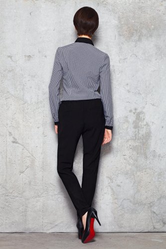 Koszula Damska w Krateczkę Długi Rękaw M053