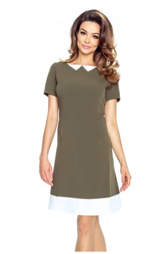 Elegancka Sukienka Khaki BE45-04