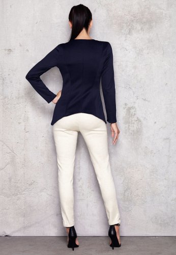 Bluzka Asymetryczna Granatowa M002