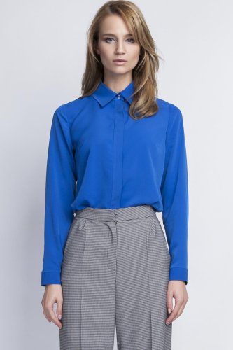 Elegancka Koszula Indygo LK101    