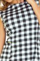 sukienki, modna, krata, czarno, biała, sklep, internetowy