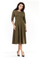 sukienka, M155, khaki, bawełniana, sklep, online, dzienna