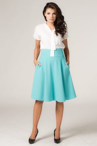 Spódnica Midi Turkusowa Sandra