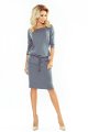 sportowe, dzienne, sukienki, szare, wiązaniem, sklep, online