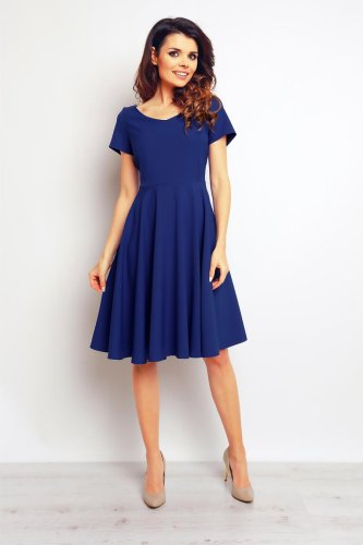 Sukienka Rozkloszowana Niebieska IN91