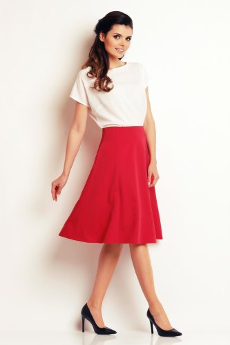 Spódnica Rozkloszowana Różowa A137