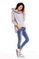 stylowe, bluzy, sportowe, sklep, online, szare, kapturem, a129