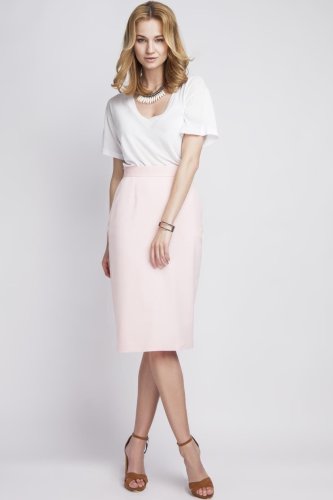 Spódnica z Wysokim Stanem Róż LSP111  