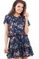 sukienka, letnia, granatowa, kwiaty, sklep, besima, online, aw230
