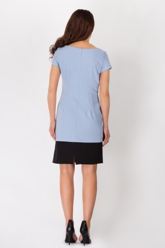 Sukienka Klasyczna Niebieska A86