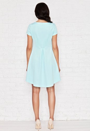 Sukienka Asymetryczna Miętowa M003