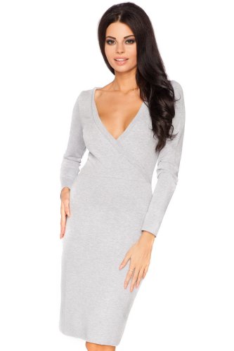 Sukienka Dzienna Jasnoszara Olga