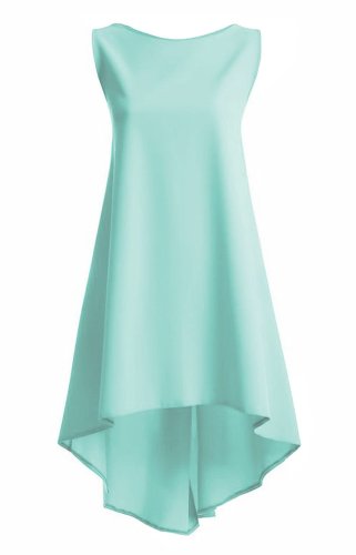 Sukienka Asymetryczna Miętowa P2