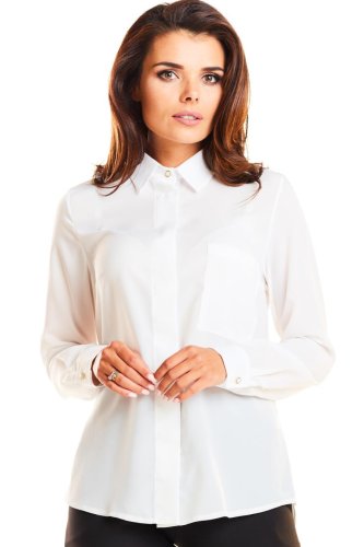 Elegancka Koszula Damska Ecru AW248