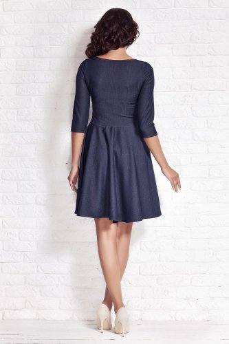 Sukienka Rozkloszowana Jeans A76