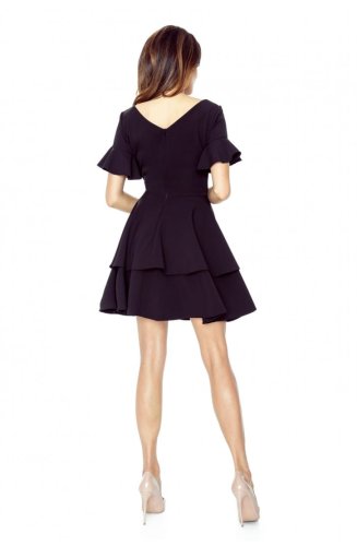 Sukienka z Falbanami Czarna BE62-04