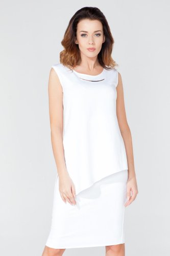 Spódnica Ołówkowa Biała T117