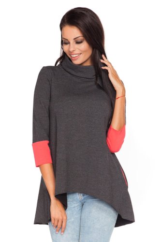 Tunika Asymetryczna Ciemnoszara Justyna
