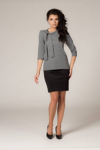 Elegancka Bluzka w Pepitkę Eliza