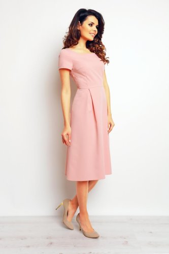 Elegancka Sukienka Pudrowa M84