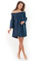 sukienka, hiszpanka, granatowa, sklep, besima, online, aw228