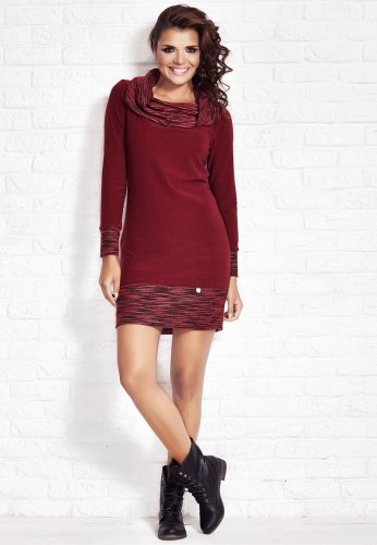 Sukienka InfiniteYou M026 Bordowa