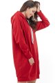 bluza, damska, czerwona, kapturem, sklep, besima, online, aw212