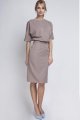 eleganckie, sukienki, dzienne, beżowe, biura, sklep, online, lanti, suk123