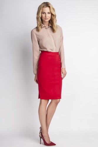 Klasyczna Spódnica Czerwona LSP112 