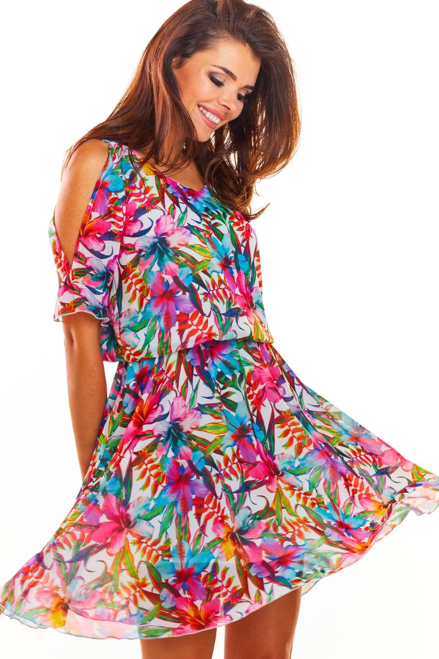 A295, sukienka, awama, letnia, różowa,