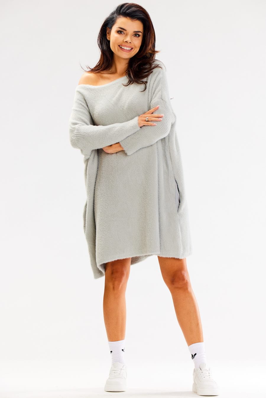 A618-sukienka-sweter-polska-szary-oversize-nylon-włosem.jpg