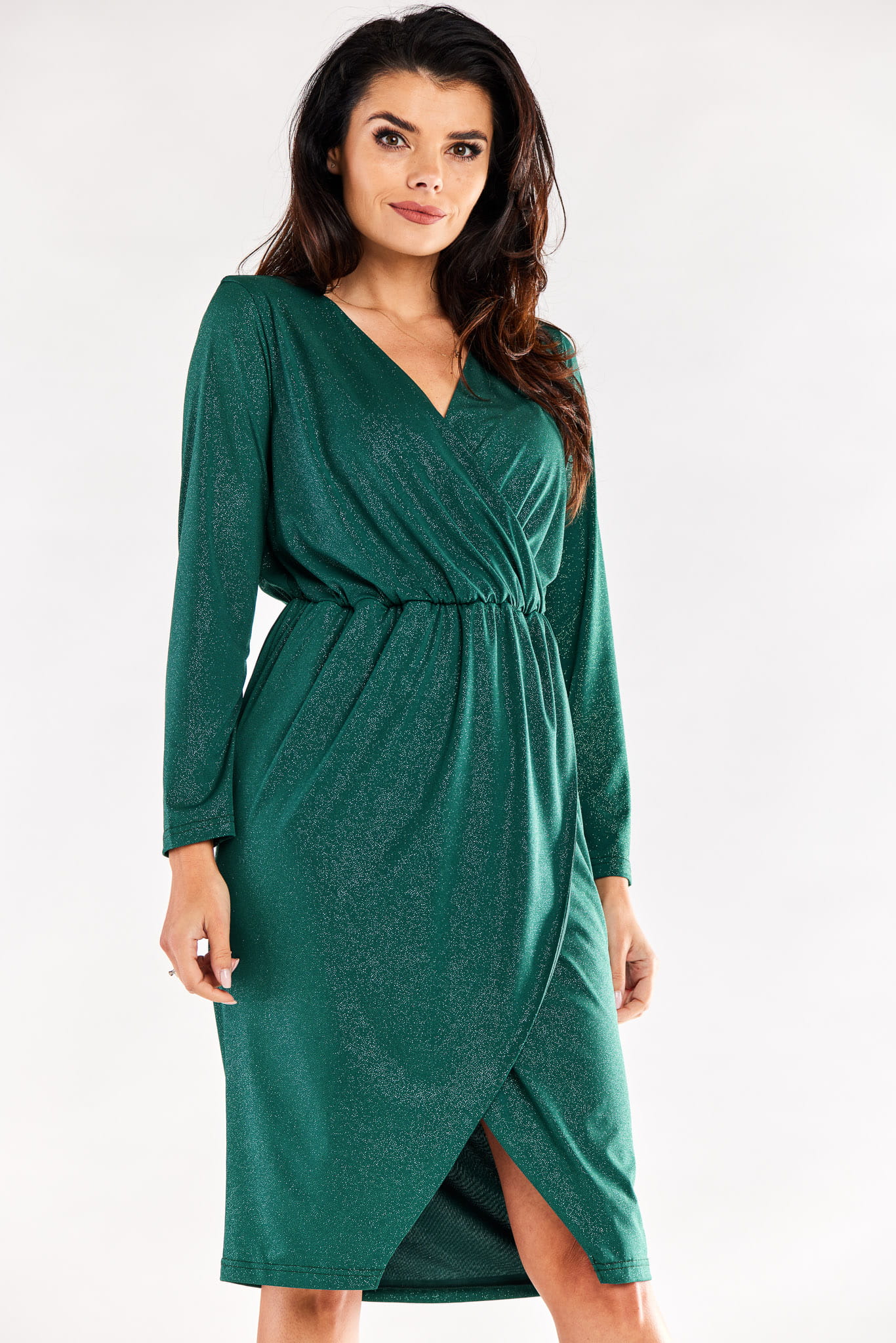 Sukienka A548 bottle green-1 8749  | 12468-Bottle green-L