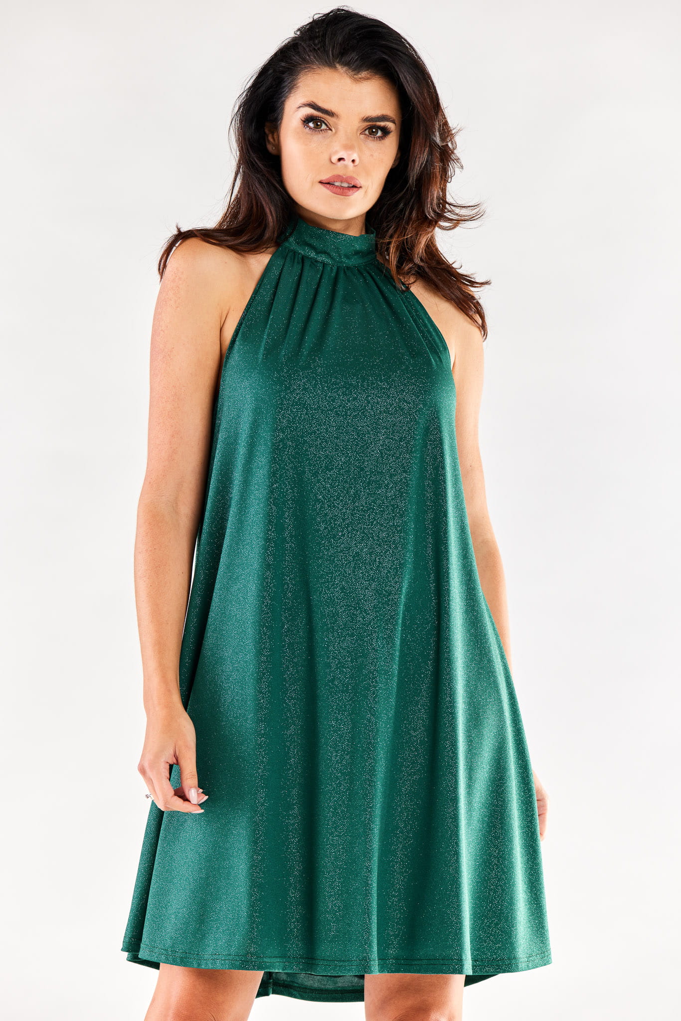 Sukienka A556 bottle green-1 8779  | 12476-Bottle green-LXL
