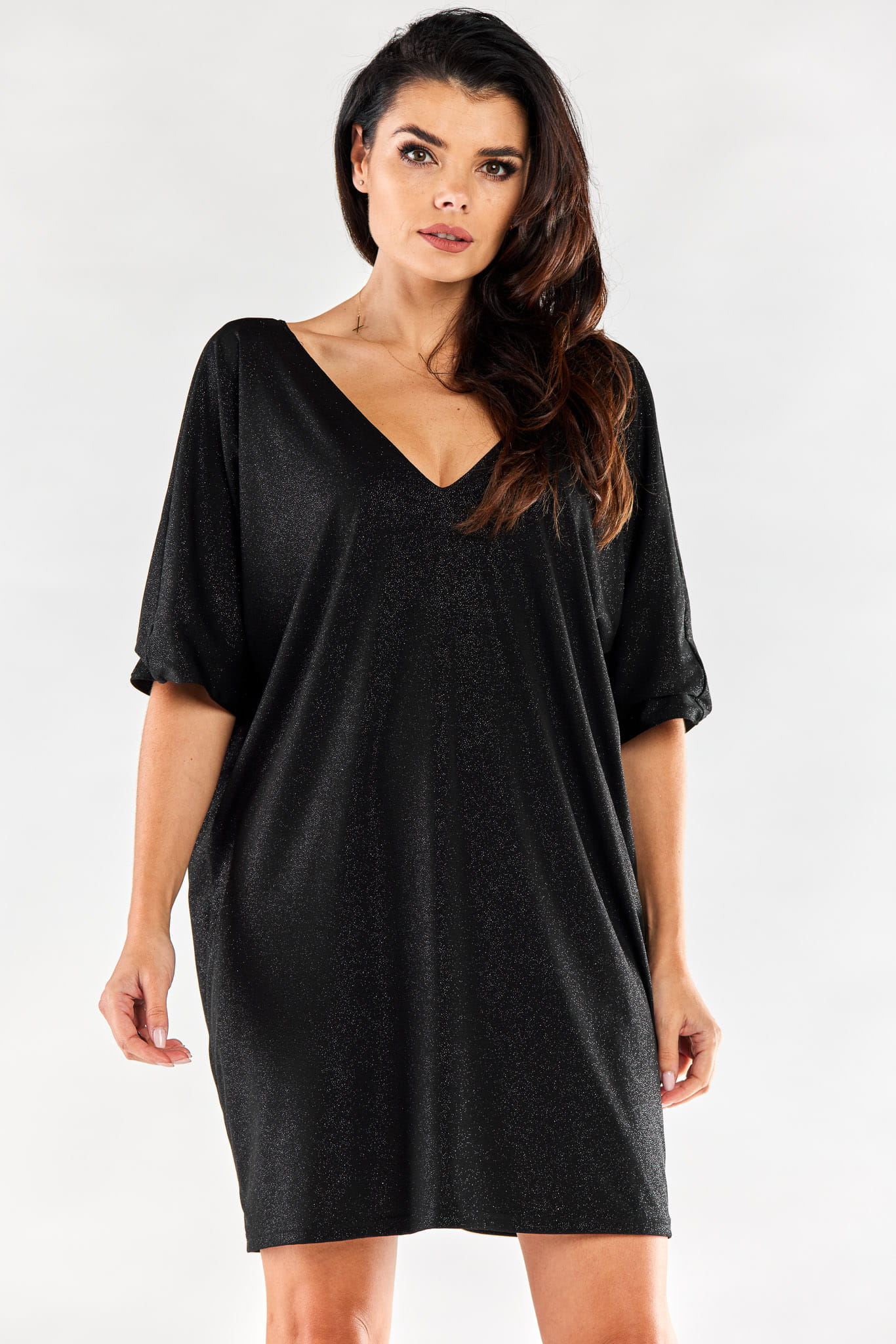 Sukienka A557 black-3 8781  | 12477-Black-ONE-SIZE