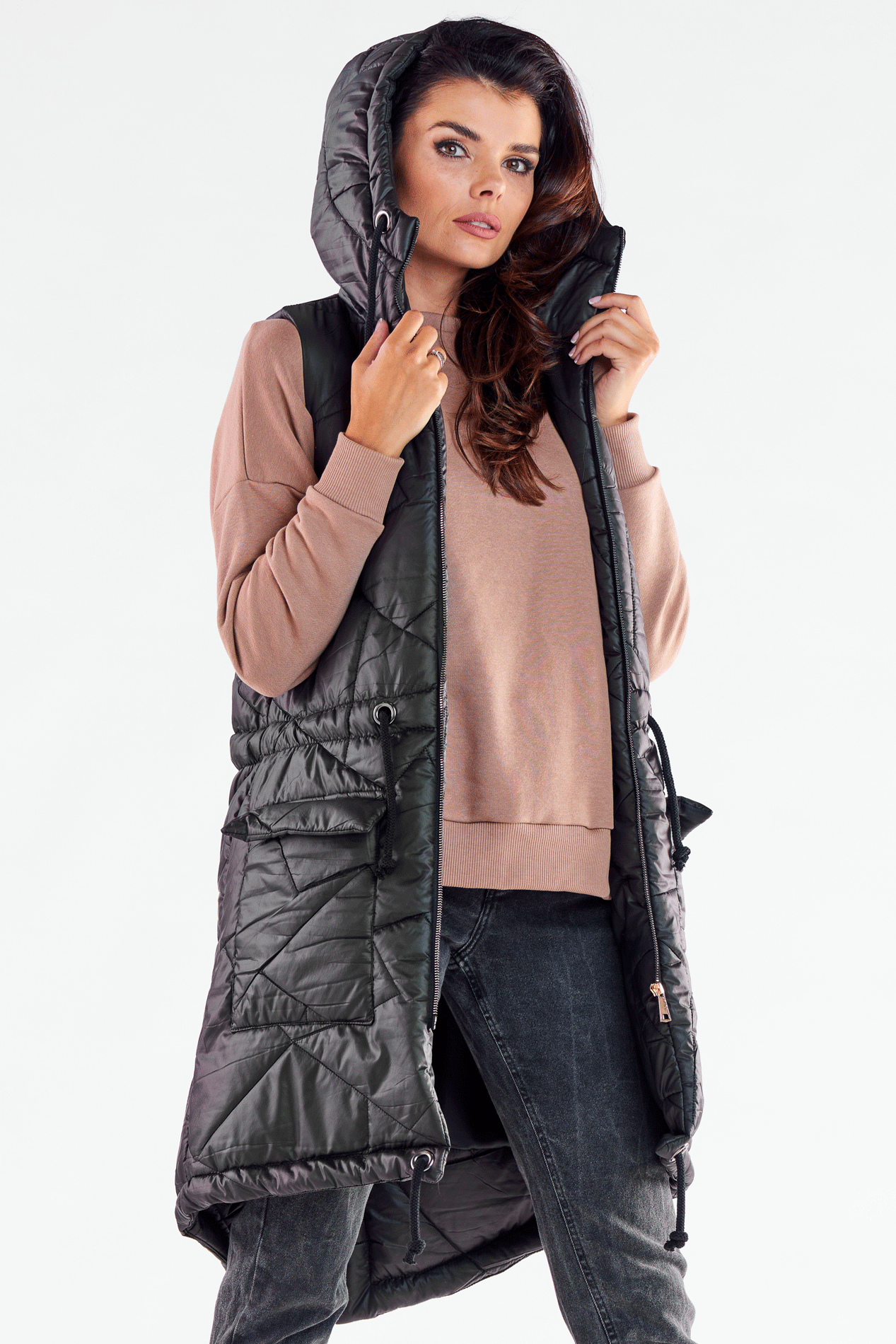 Kamizelka A543 black-1 8826  | 12159-Black-LXL