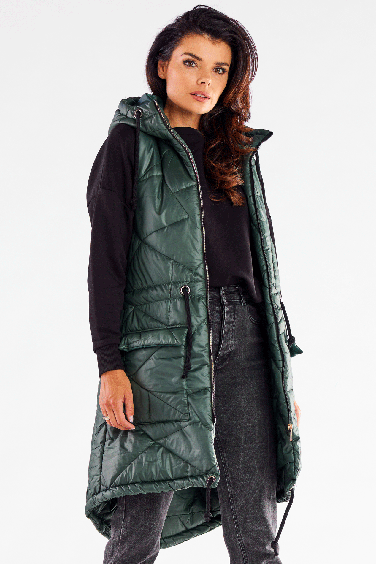Kamizelka A543 green-1 8827  | 12159-Green-LXL