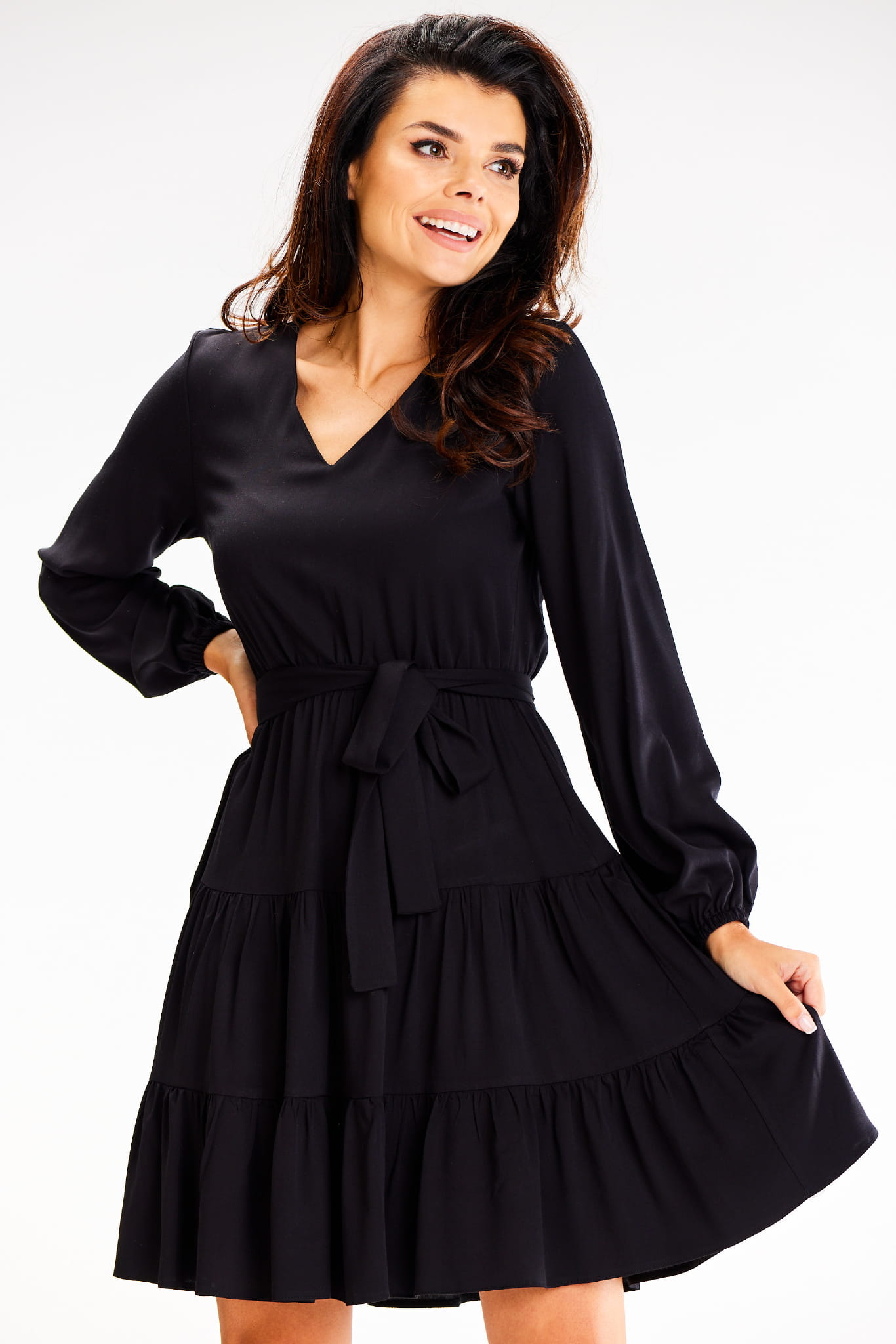 Sukienka A603 black-1 8939  | 14044-Black-L