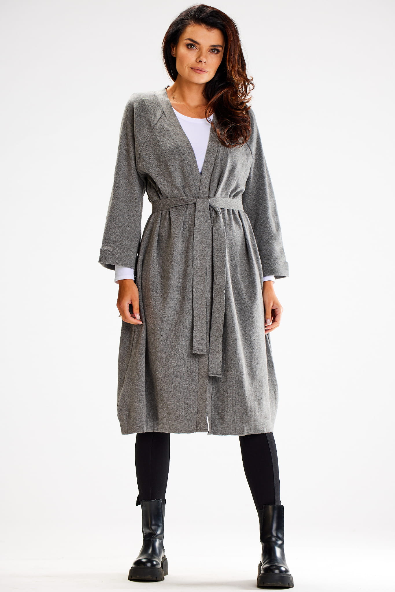Sweter A617 gray-3 8947  | 14058-Gray-ONE-SIZE