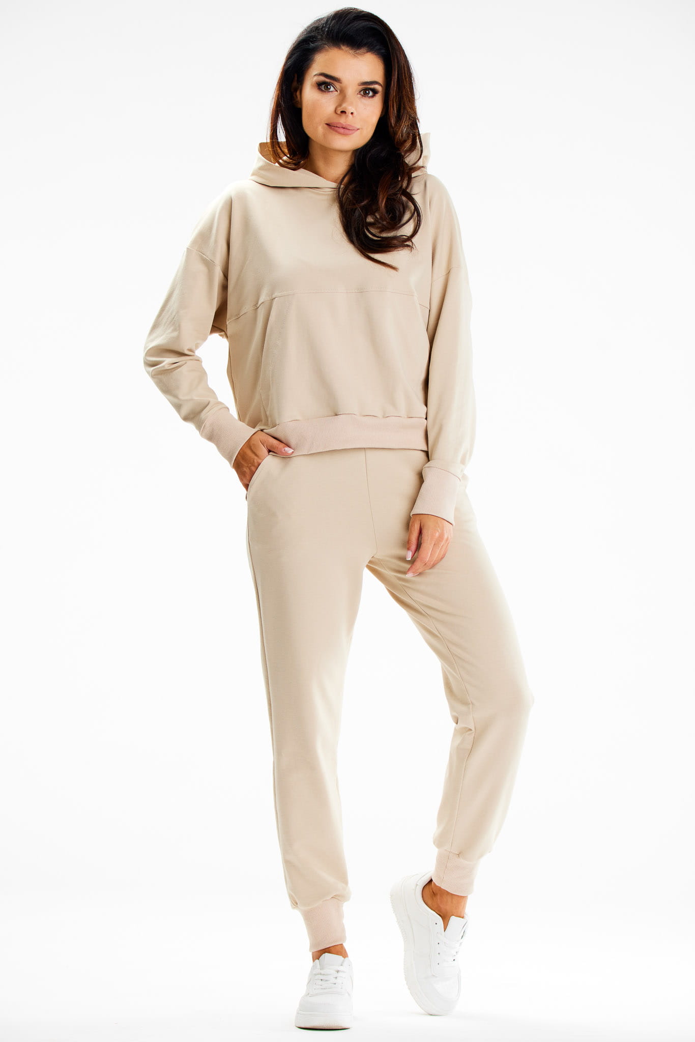 Spodnie M319 beige-1 8962  | 14284-Beige-L