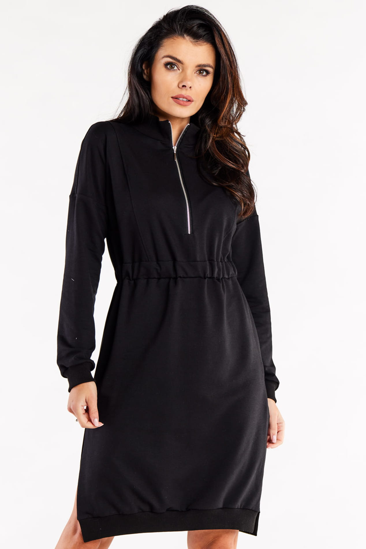 Sukienka M322 black-1 8965  | 14286-Black-L