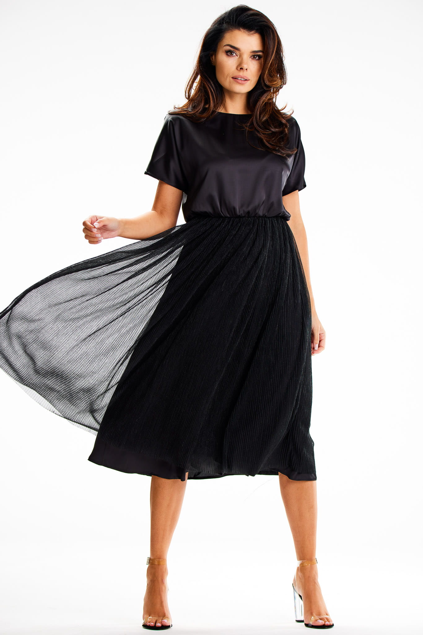 Sukienka A627 black-1 9004  | 14818-Black-L