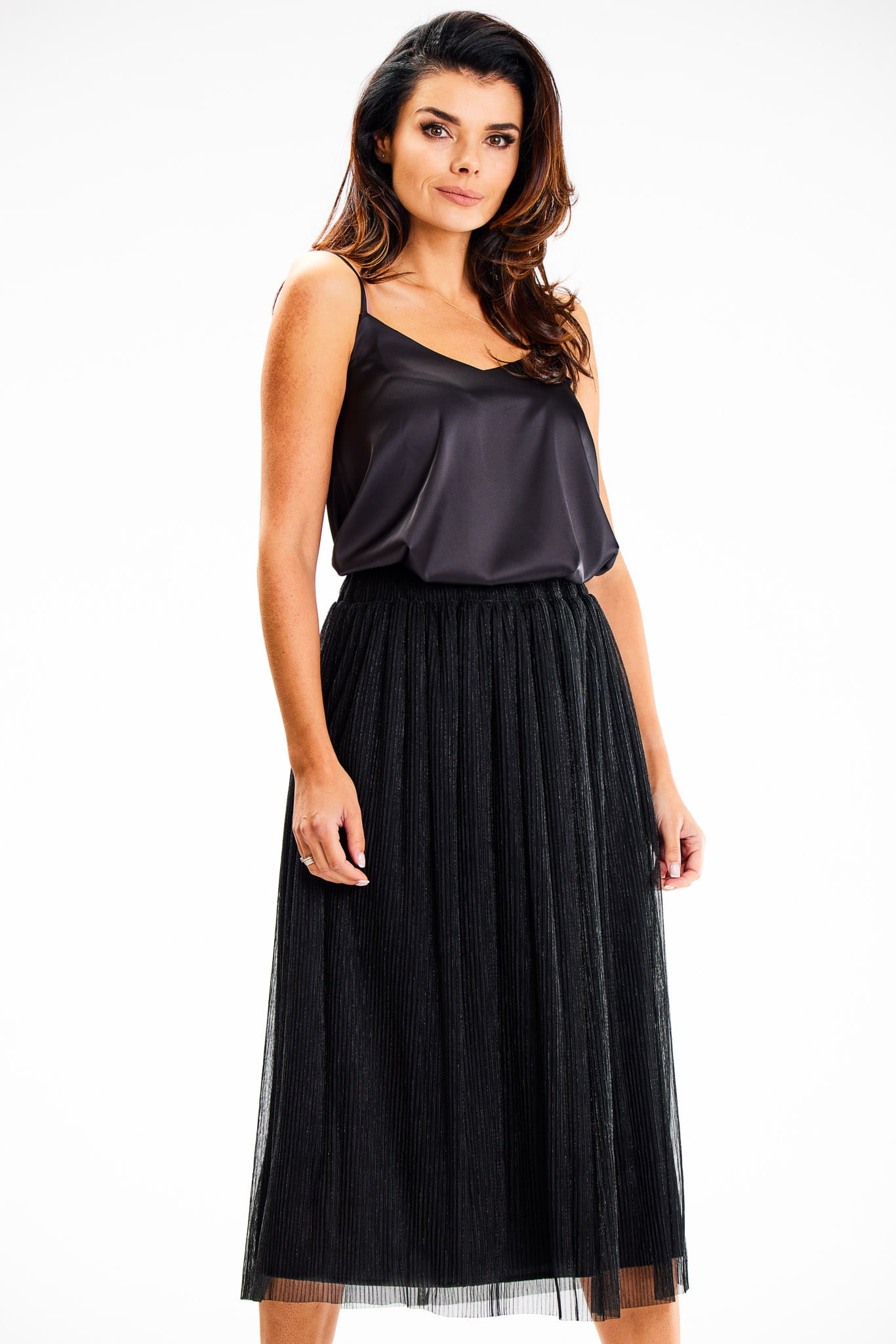 Spódnica A630 black-1 9014  | 14821-Black-LXL