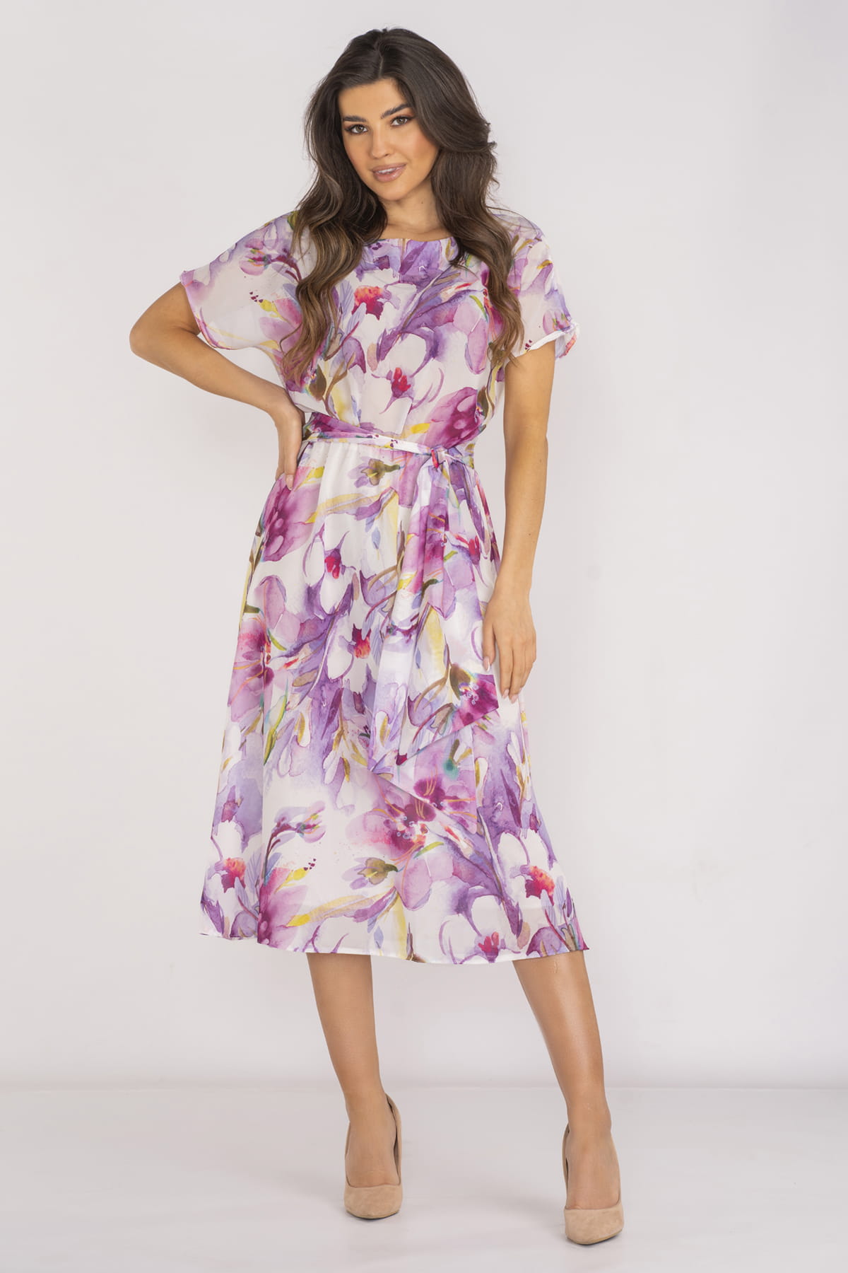 Sukienka A510 violet-2 9070  | 15247-Violet-L