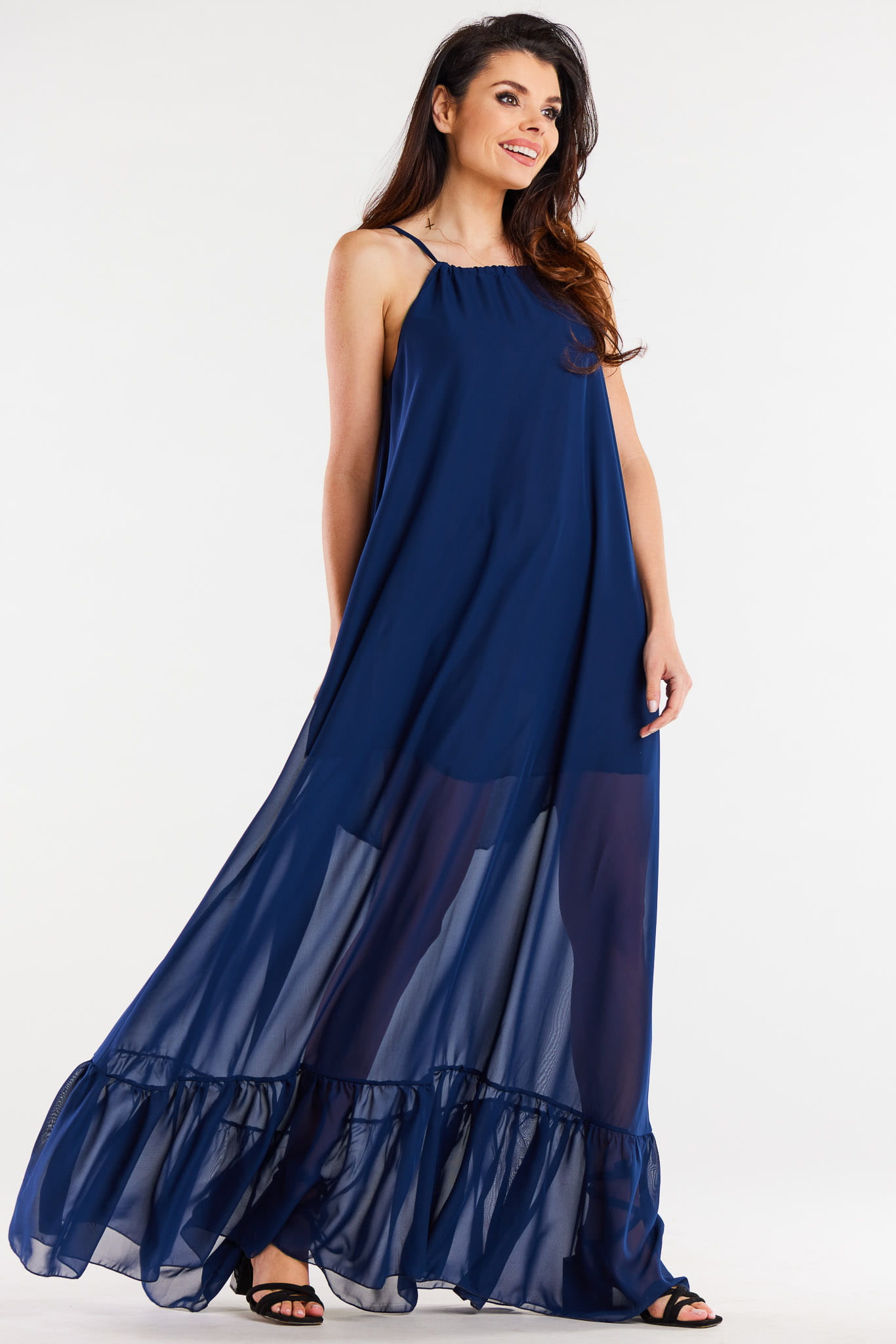 Sukienka A516 navy-1 9084  | 15253-Navy-LXL