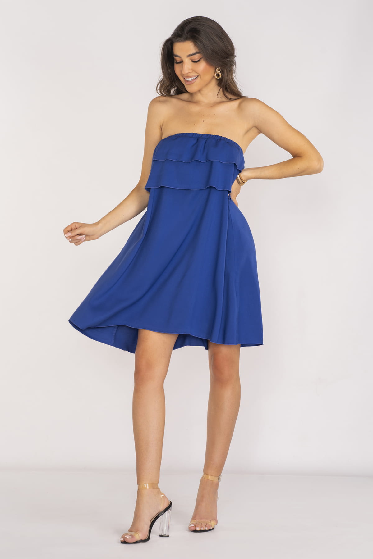 Sukienka A658 blue-1 9094  | 15477-Blue-LXL