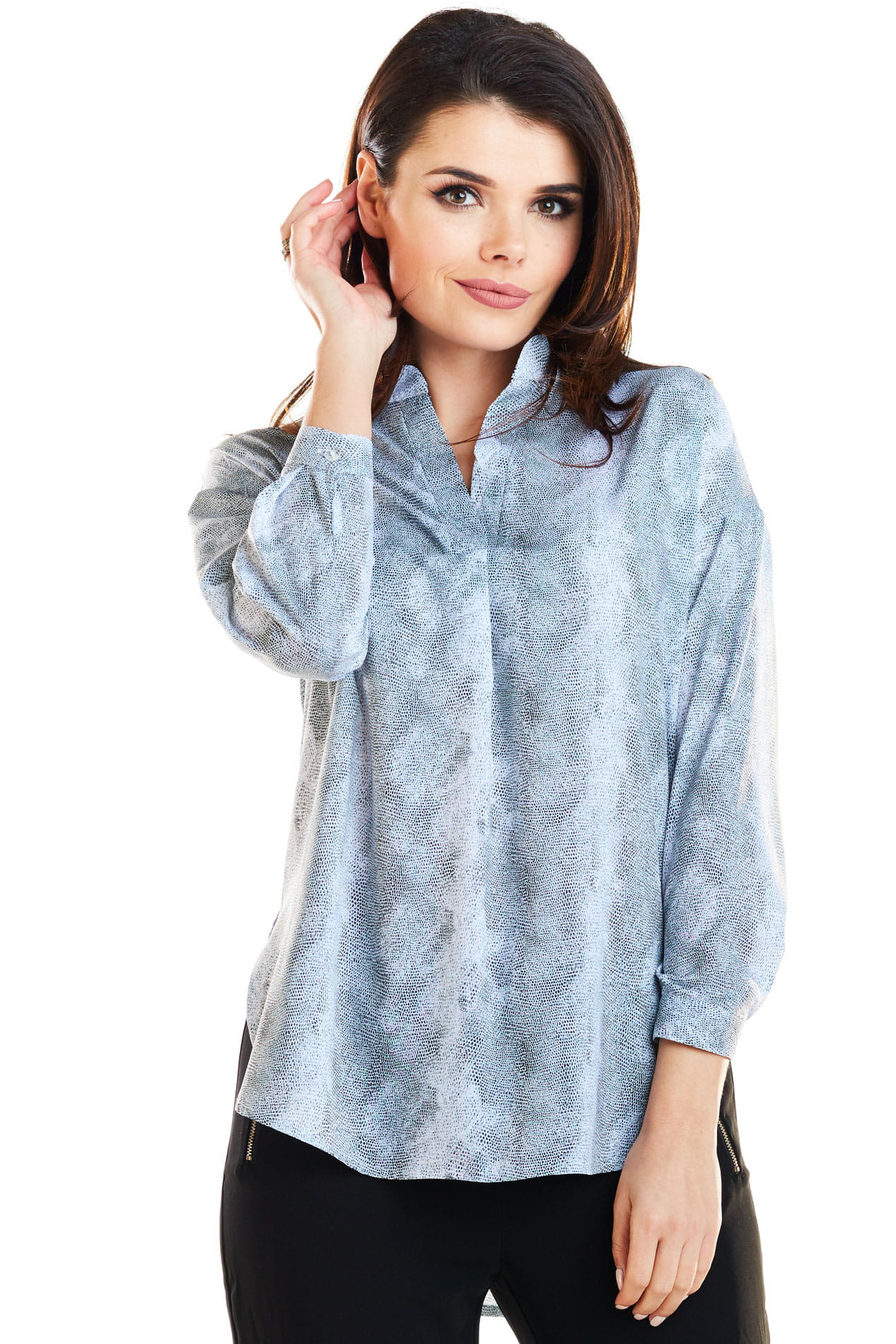 Koszula A261 gray-4 9159  | 217-Gray-SM