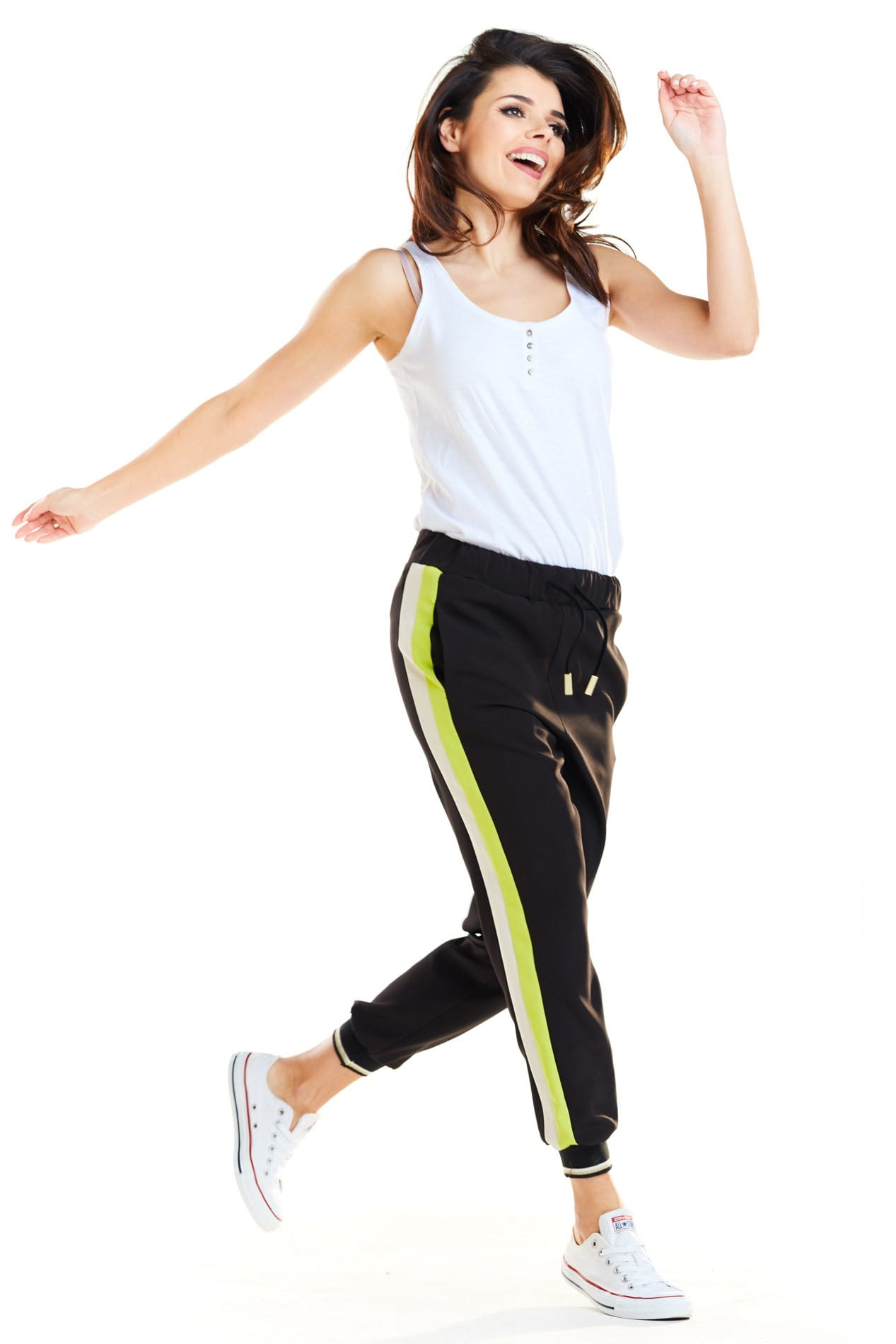 Spodnie A266 lime-4 9167  | 222-Lime-S