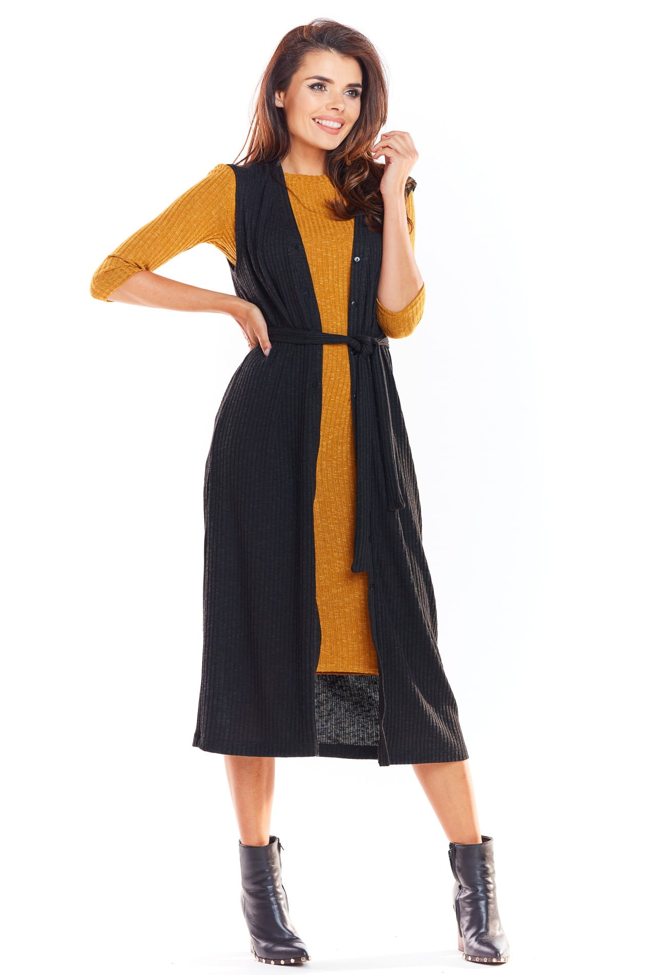 Kamizelka A329 black-2 9247  | 288-Black-SM
