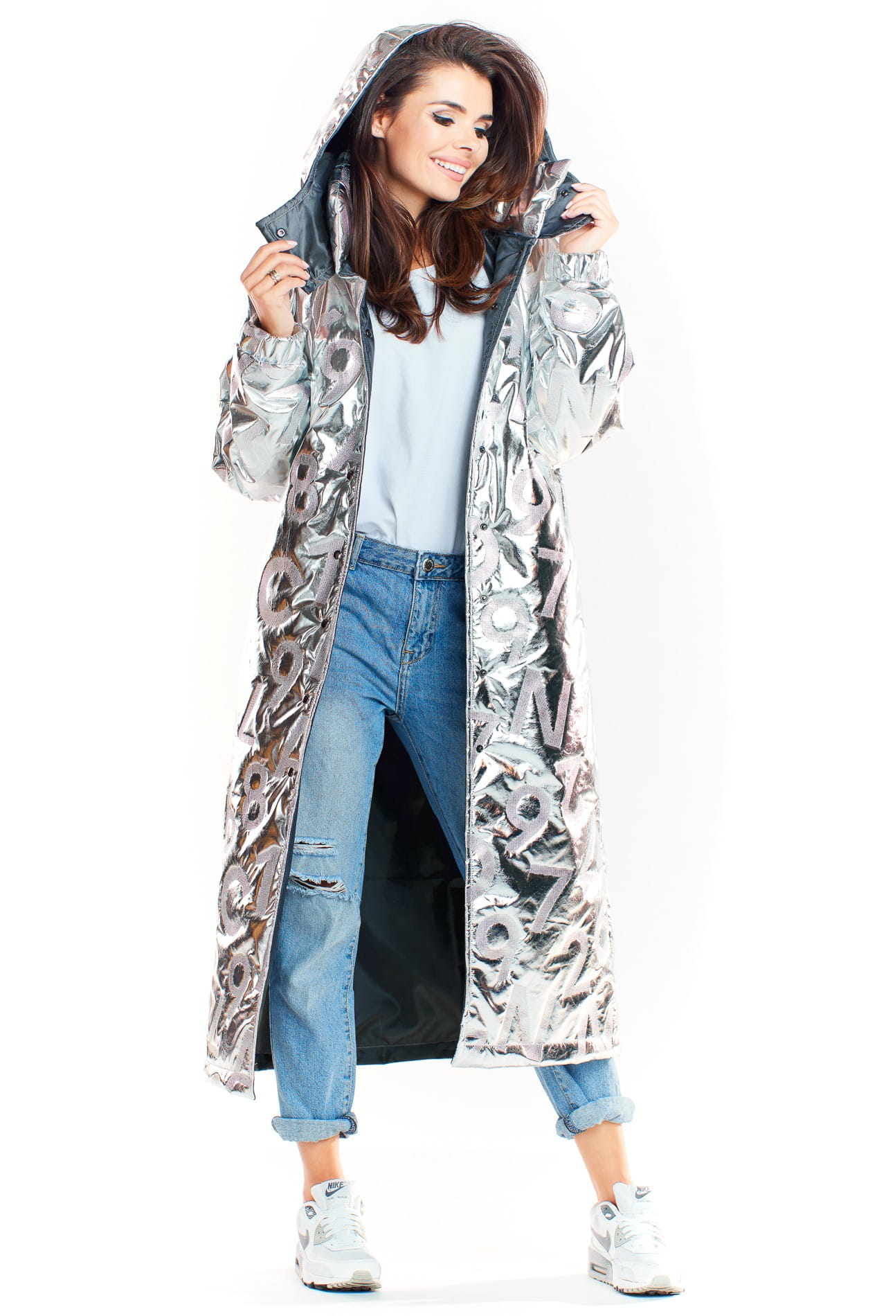 Kurtka A338 silver-3 9255  | 297-Silver-SM